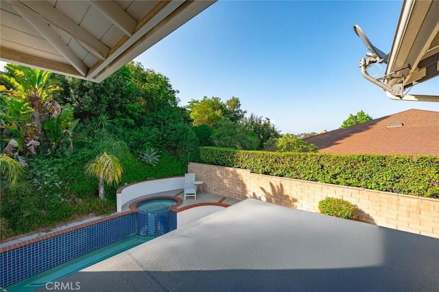 22443 Robin Oaks, Diamond Bar, CA 91765 - view of patio / terrace with a pool with connected hot tub