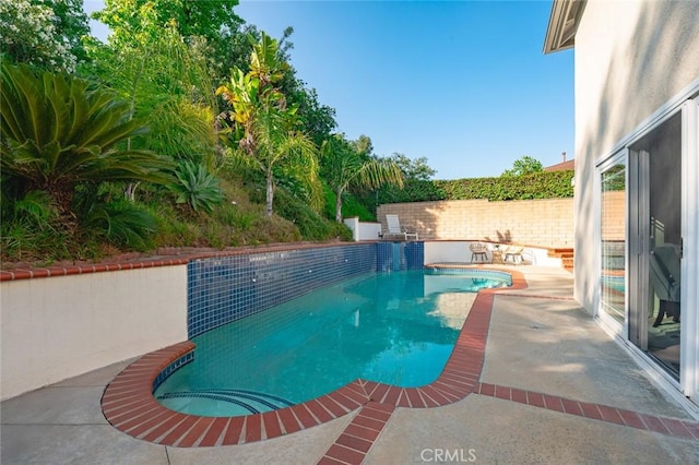 22443 Robin Oaks, Diamond Bar, CA 91765 - view of swimming pool with a fenced backyard and a patio
