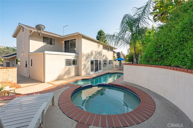 22443 Robin Oaks, Diamond Bar, CA 91765 - view of swimming pool featuring a patio and a pool with connected hot tub
