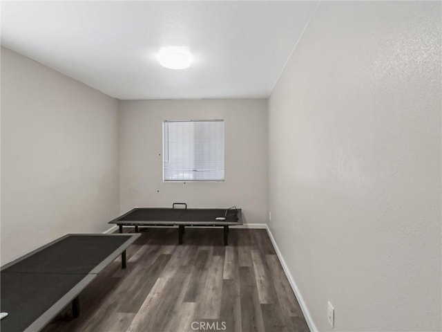 119 W 61st St, Los Angeles, CA 90003 - exercise room with wood finished floors and baseboards