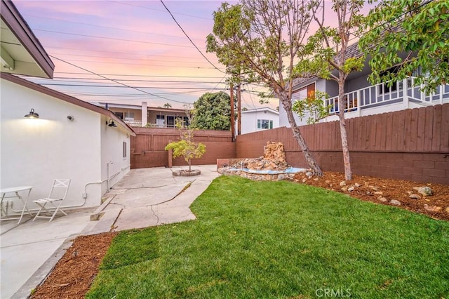 34021 La Serena Dr, Dana Point, CA 92629 - yard at dusk featuring a patio area