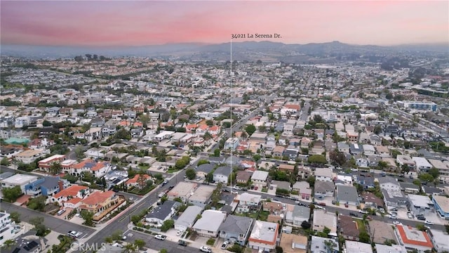34021 La Serena Dr, Dana Point, CA 92629 - aerial view at dusk of a residential view