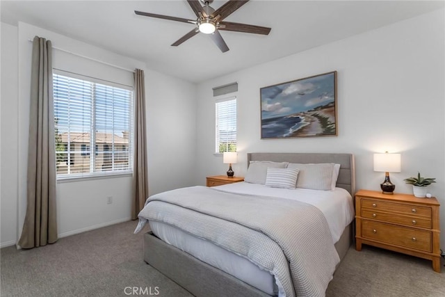 25815 Forsythe Way, Stevenson Ranch, CA 91381 - bedroom featuring carpet floors, baseboards, and ceiling fan