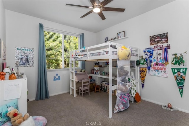 25815 Forsythe Way, Stevenson Ranch, CA 91381 - carpeted bedroom featuring baseboards and ceiling fan