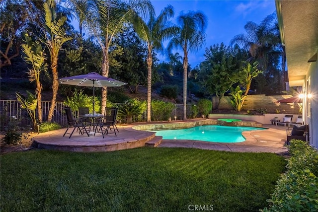 25815 Forsythe Way, Stevenson Ranch, CA 91381 - view of pool with a patio and an in-ground hot tub