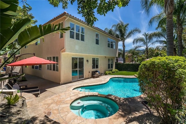 25815 Forsythe Way, Stevenson Ranch, CA 91381 - view of pool with a patio and a pool with connected hot tub