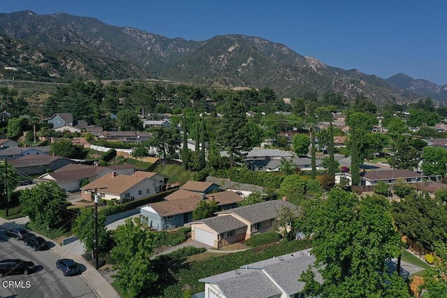 5020 Carolyn Way, Glendale, CA 91214 - aerial overview of property's location featuring mountains and nearby suburban area