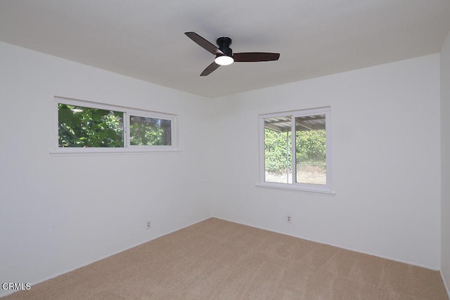 5020 Carolyn Way, Glendale, CA 91214 - spare room featuring healthy amount of natural light, light colored carpet, and ceiling fan