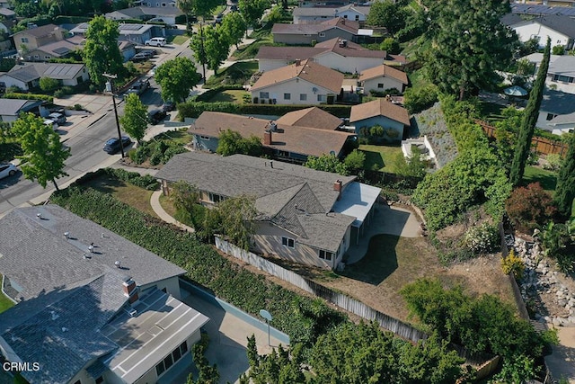 5020 Carolyn Way, Glendale, CA 91214 - aerial view of property and surrounding area with nearby suburban area