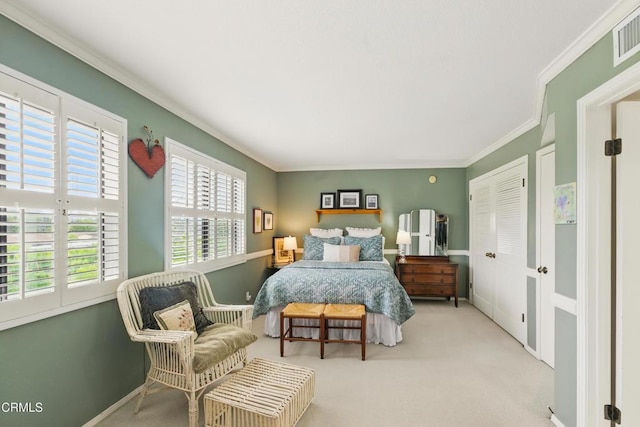 18751 Hatteras St Unit 13, Tarzana, CA 91356 - bedroom featuring crown molding, carpet, and baseboards