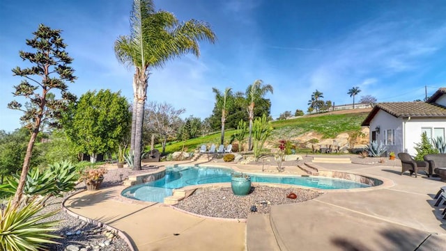 11606 Mesa Verde Dr, Valley Center, CA 92082 - swimming pool featuring a patio area