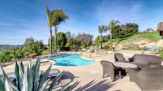 11606 Mesa Verde Dr, Valley Center, CA 92082 - swimming pool featuring a patio area