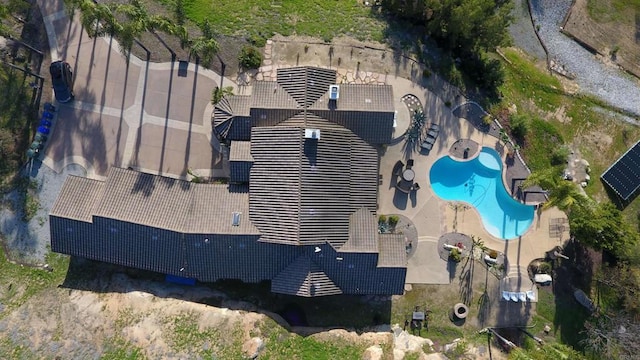 11606 Mesa Verde Dr, Valley Center, CA 92082 - aerial view of property and surrounding area featuring a pool