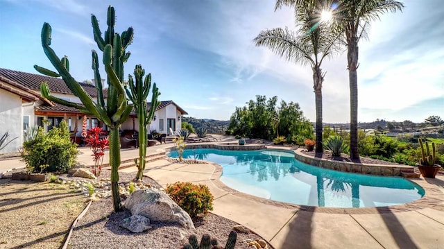 11606 Mesa Verde Dr, Valley Center, CA 92082 - swimming pool with a patio