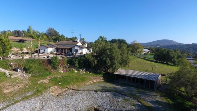 11606 Mesa Verde Dr, Valley Center, CA 92082 - view of yard featuring an outbuilding and a mountain view