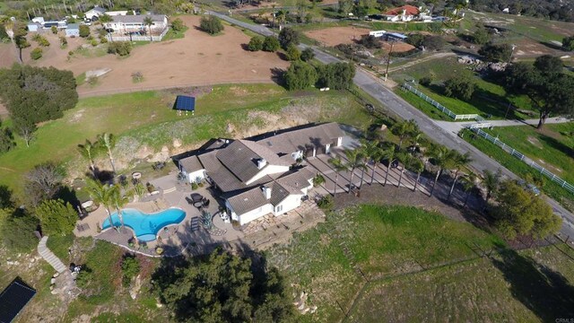 11606 Mesa Verde Dr, Valley Center, CA 92082 - aerial view of property and surrounding area featuring a pool