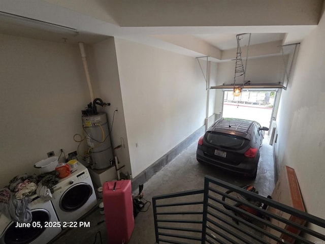 1760 E Palomar St Unit 111, Chula Vista, CA 91913 - garage with water heater and washer / dryer