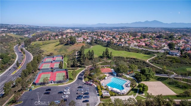 29162 Bobolink Dr, Laguna Niguel, CA 92677 - aerial view of property and surrounding area featuring a pool and a mountainous background