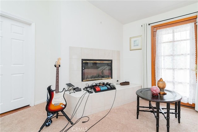 1855 Turnbull Canyon Rd, Hacienda Heights, CA 91745 - living room with a tiled fireplace