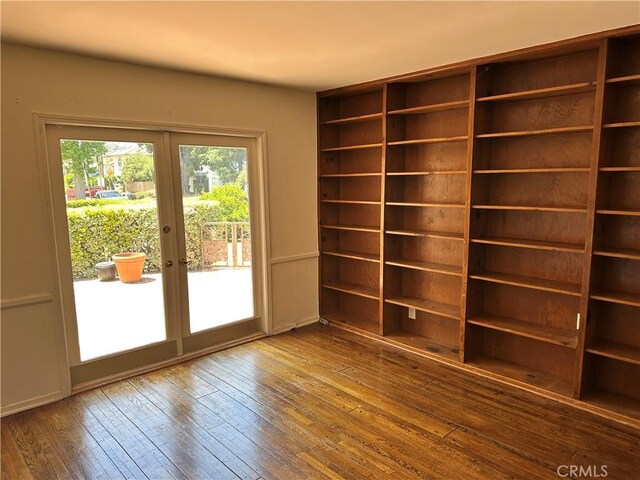 14655 Morrison St, Sherman Oaks, CA 91403 - unfurnished room with hardwood / wood-style flooring and french doors