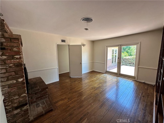 14655 Morrison St, Sherman Oaks, CA 91403 - unfurnished living room with wood-type flooring and wainscoting