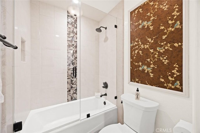 925 Calle Hermosa, San Dimas, CA 91773 - bathroom with toilet and shower / bath combination with glass door