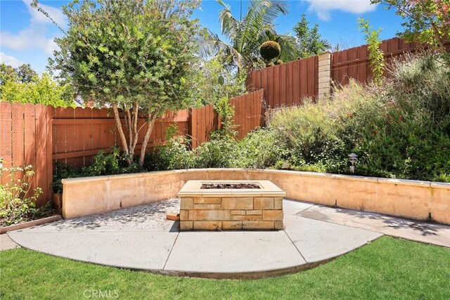 925 Calle Hermosa, San Dimas, CA 91773 - view of patio / terrace featuring an outdoor fire pit