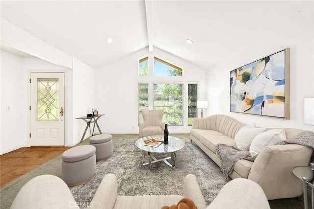 925 Calle Hermosa, San Dimas, CA 91773 - tiled living area featuring baseboards