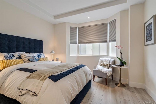 3285 5th Ave, San Diego, CA 92103 - bedroom with baseboards, wood finished floors, and recessed lighting