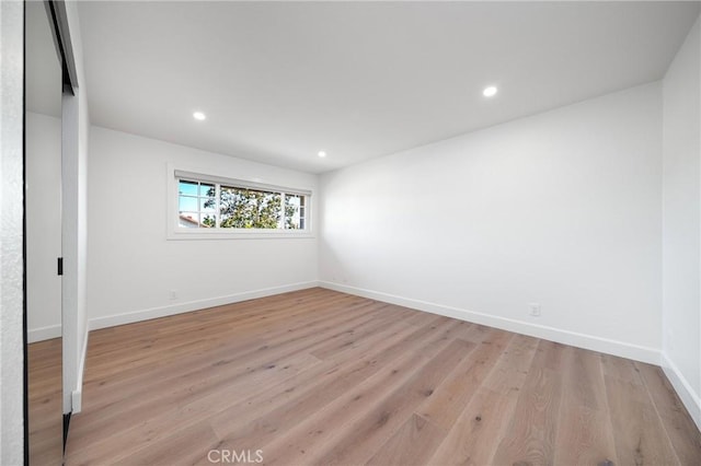 27591 Cenajo, Mission Viejo, CA 92691 - spare room with light wood-style flooring, baseboards, and recessed lighting