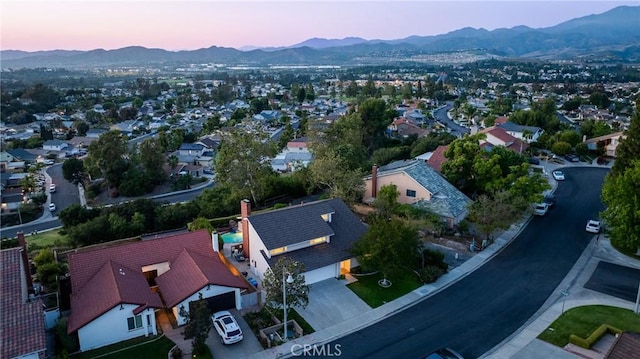 27591 Cenajo, Mission Viejo, CA 92691 - aerial view of property and surrounding area with a mountain backdrop and nearby suburban area