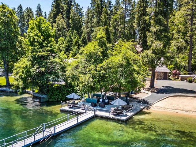 27833 Hamiltair Dr, Lake Arrowhead, CA 92352 - dock area with a water view