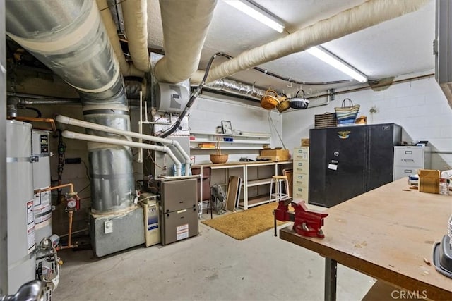 27833 Hamiltair Dr, Lake Arrowhead, CA 92352 - unfinished below grade area featuring strapped water heater