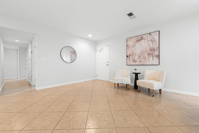 1409 Taft St, Escondido, CA 92026 - unfurnished room with recessed lighting, baseboards, and light tile patterned floors