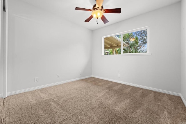1409 Taft St, Escondido, CA 92026 - empty room featuring carpet floors, baseboards, and a ceiling fan