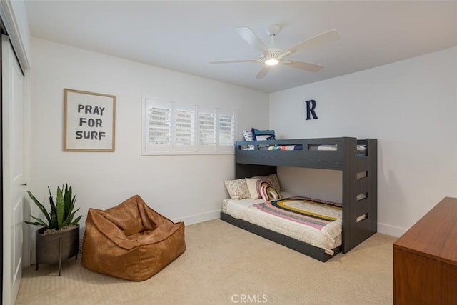 1792 Kenwood Pl, Costa Mesa, CA 92627 - carpeted bedroom featuring a closet and a ceiling fan