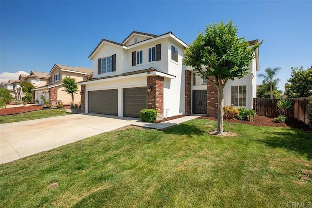 29589 Hazel Glen Rd, Murrieta, CA 92563 - traditional-style house featuring a garage, stucco siding, driveway, and brick siding