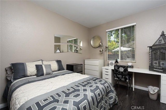 38919 Hickory Hill Ct, Murrieta, CA 92563 - bedroom with dark wood finished floors and built in desk