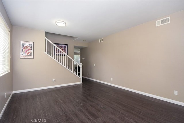38919 Hickory Hill Ct, Murrieta, CA 92563 - unfurnished room with stairway and wood finished floors