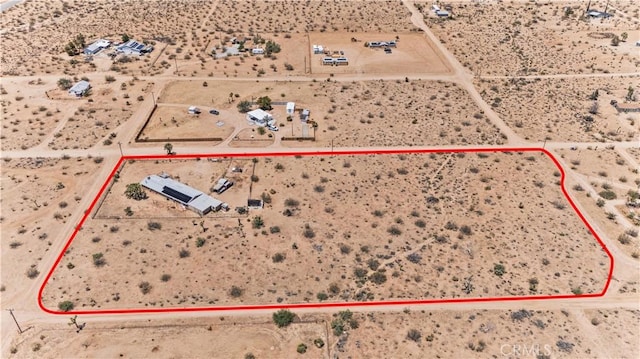 56225 Moonstone Ln, Yucca Valley, CA 92284 - view of property location with property parcel outlined and a desert landscape