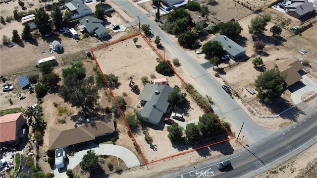 9614 Peach Ave, Hesperia, CA 92345 - aerial view of property's location with property parcel outlined