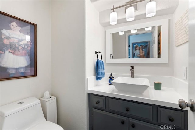 2141 Triador St Unit 103, Corona, CA 92879 - half bathroom with vanity and toilet