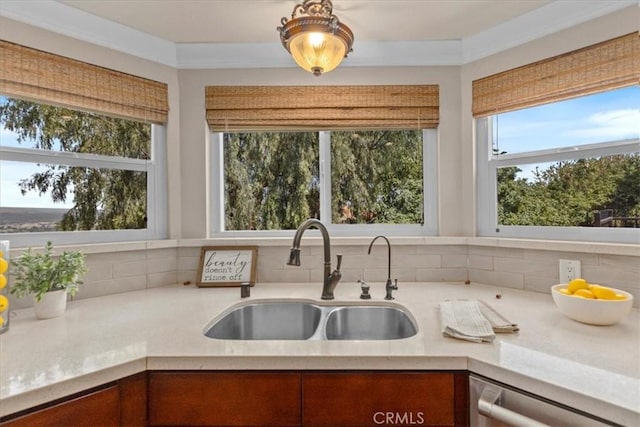 2363 Via Cielo, Hacienda Heights, CA 91745 - kitchen featuring a sink, dishwasher, light countertops, and plenty of natural light