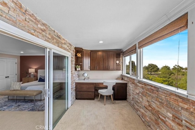 2363 Via Cielo, Hacienda Heights, CA 91745 - sunroom featuring built in study area