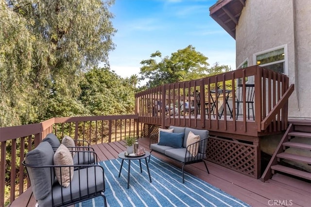 2363 Via Cielo, Hacienda Heights, CA 91745 - wooden terrace featuring outdoor lounge area