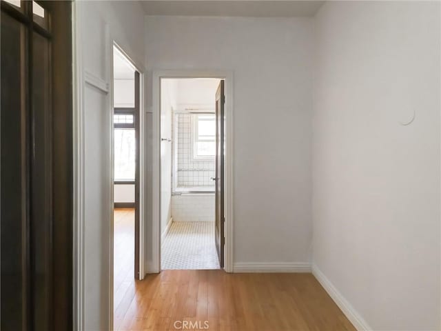 1030 E Ocean Blvd Unit 403, Long Beach, CA 90802 - hall featuring light wood finished floors and baseboards