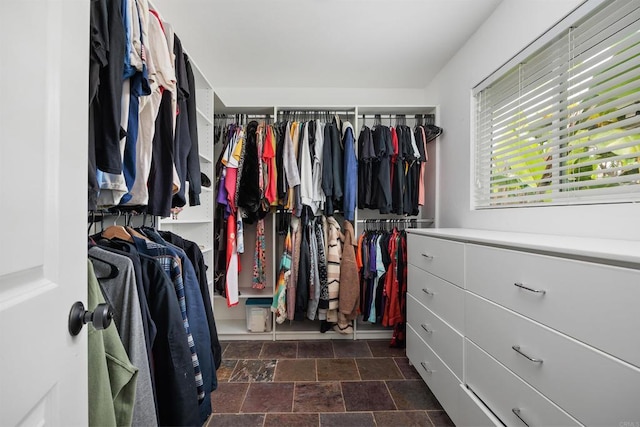 3984 Scott Dr, Carlsbad, CA 92008 - walk in closet with dark stone finish flooring