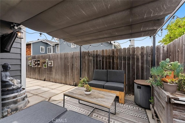 2191 Canyon Unit C103, Costa Mesa, CA 92627 - view of patio featuring outdoor lounge area