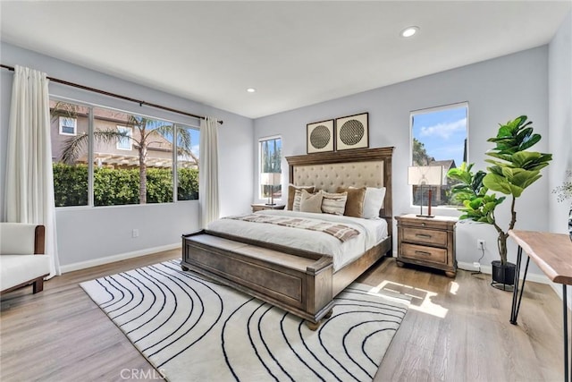 11376 Starlight Dr, Rancho Cucamonga, CA 91701 - bedroom with light wood-style flooring and recessed lighting