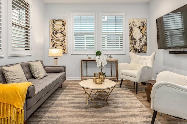 1003 Overton Ct, Tustin, CA 92780 - living area with wood finished floors and baseboards